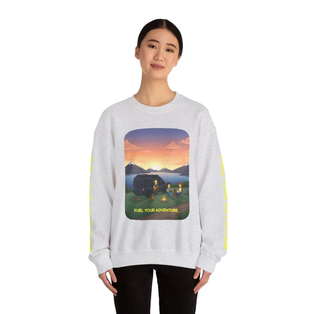 592630681011779013_2048.jpeg Unisex Heavy Blend™ Crewneck Sweatshirt — "Fuel Your Adventure" Design Sitcom-Line