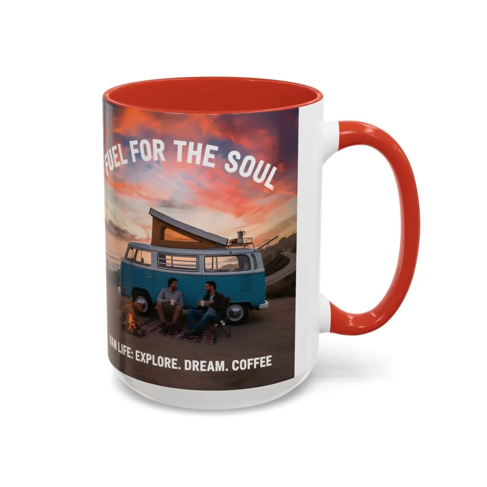 Accent Coffee Mug (11, 15oz) — "Fuel for the Soul"