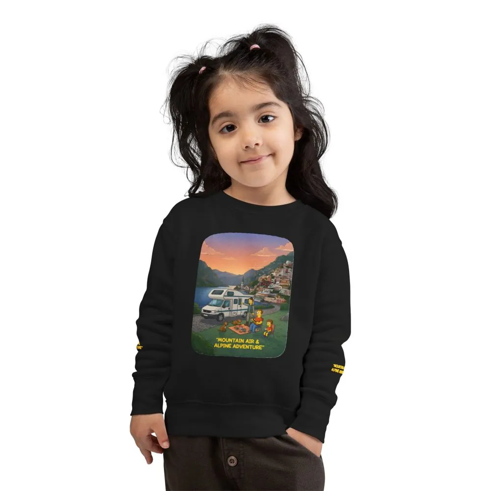 Toddler Sweatshirt - "Mountain Air-Alpine Adventure" (Design Sitcom-Line)
