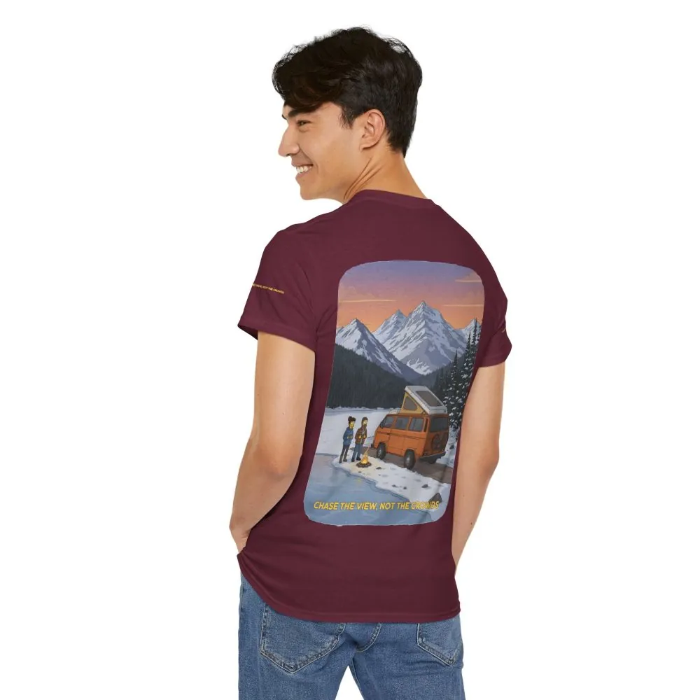 5955946175221000503_2048.jpeg Unisex Heavy Cotton Tee — "Chase The Views-Not The Crowds" Design Sitcom-Line