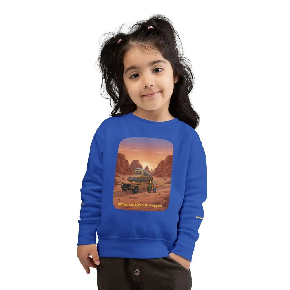 Toddler Sweatshirt - "Desert Dreams Dusty Roads" (Design Sitcom-Line)