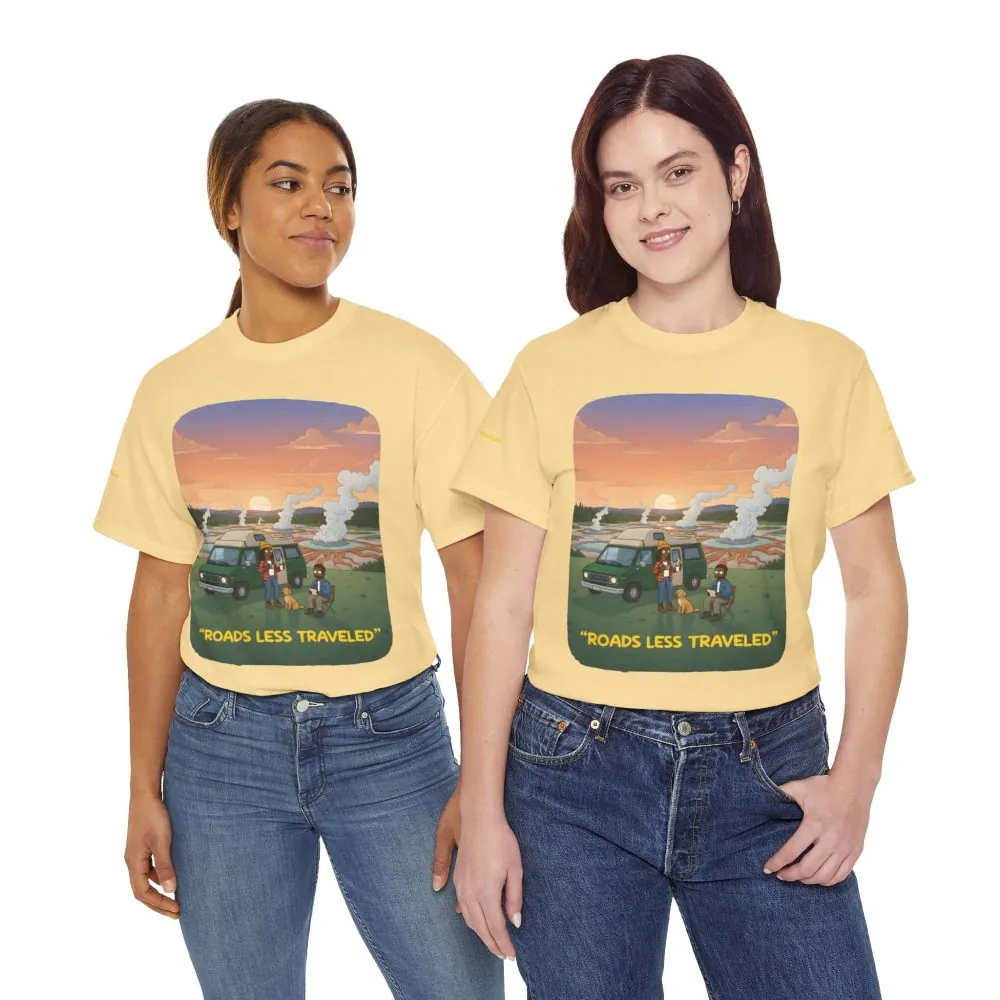 5980107443931827930_2048.jpeg Unisex Heavy Cotton Tee — "Roads Less Traveled" Design Sitcom-Line
