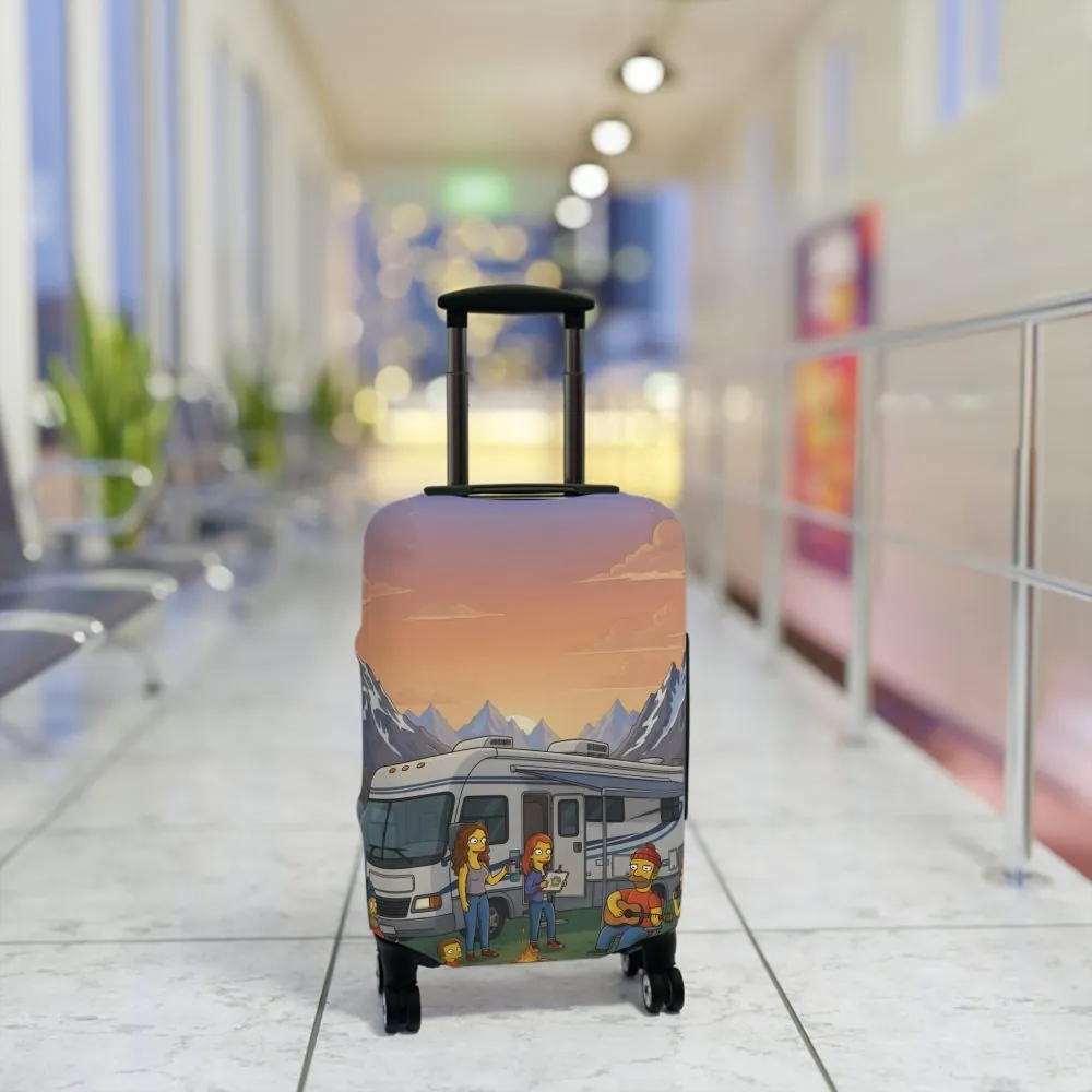 5983727652328453670_2048.jpeg Luggage Cover — Adventure Camper Sketch Travel Suitcase(Design Sitcom-Line)