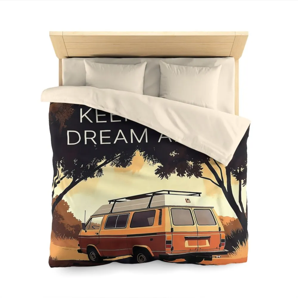 6005116838633006922_2048.jpeg Duvet Cover – "Vanlife Keep Your Dream Alive" Retro Camper Bedding
