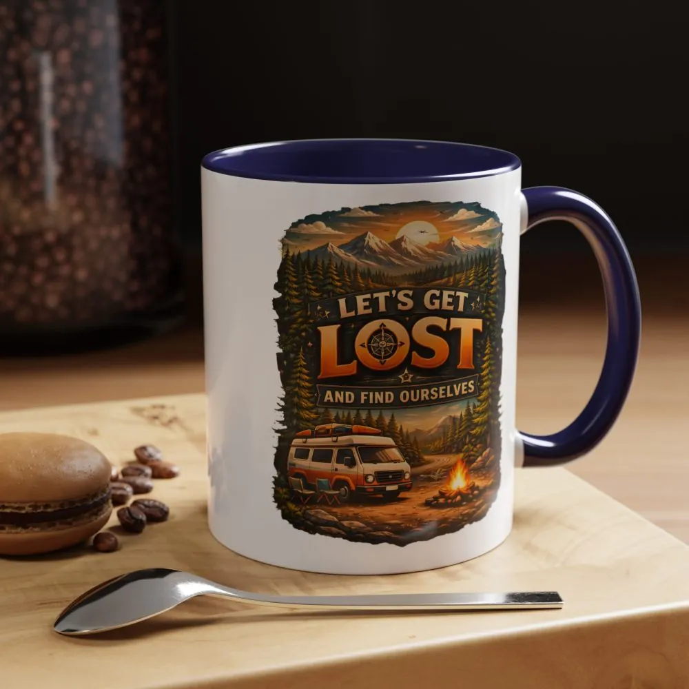 6033736794335038146_2048.jpeg Accent Coffee Mug (11, 15oz) — "Let´s Get Lost And Find Ourselfs" Design Scenic-Line