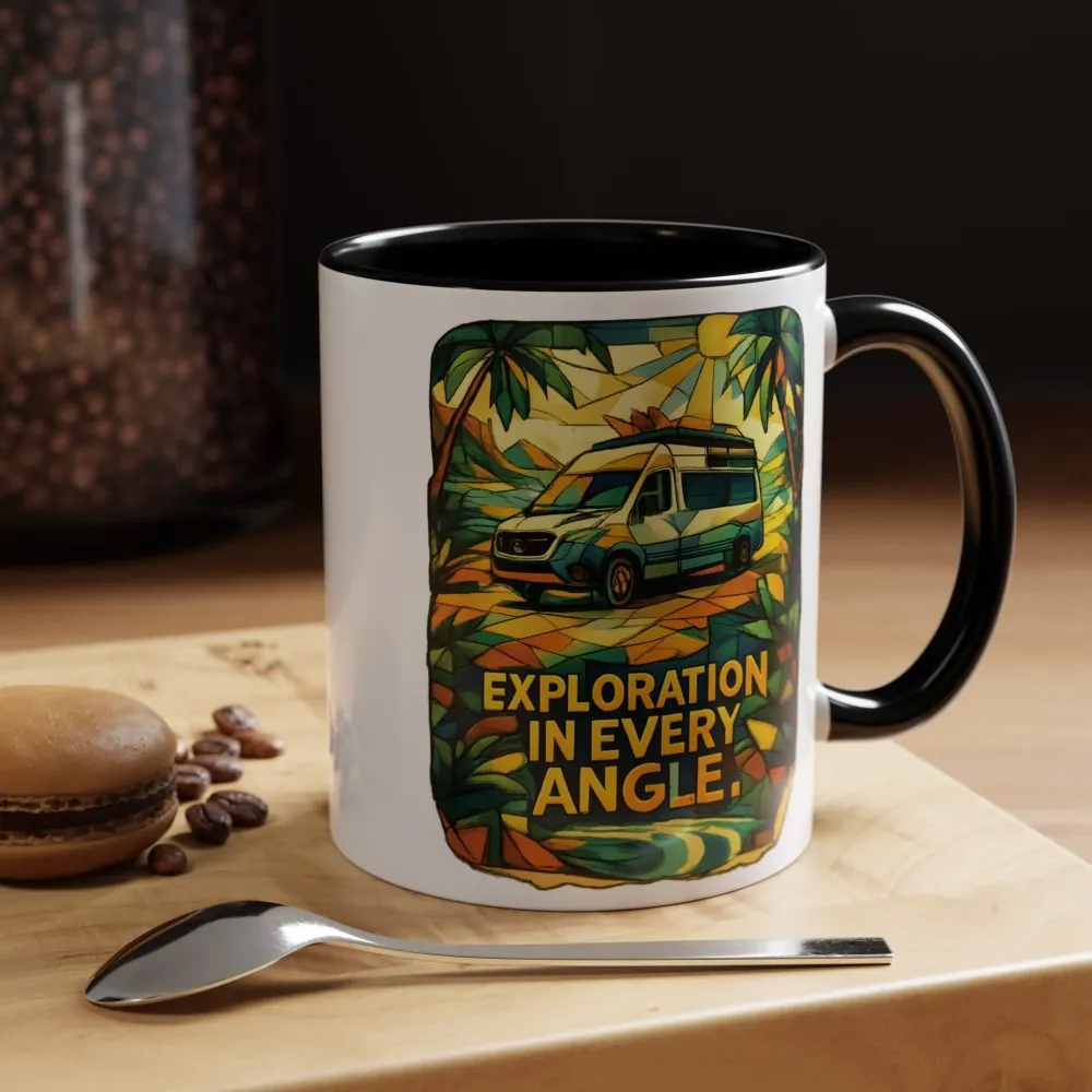 6037857097803478284_2048.jpeg Accent Coffee Mug (11, 15oz) — "Exploration In Every Angle" Design Cubic-Line