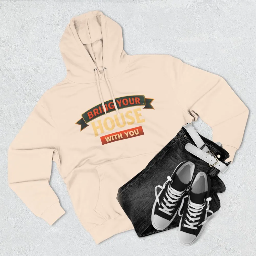 6057869247019171379_2048.jpeg Three-Panel Fleece Hoodie - "Live Is A Journey-Bring Your House With You" Design Scenic-Line