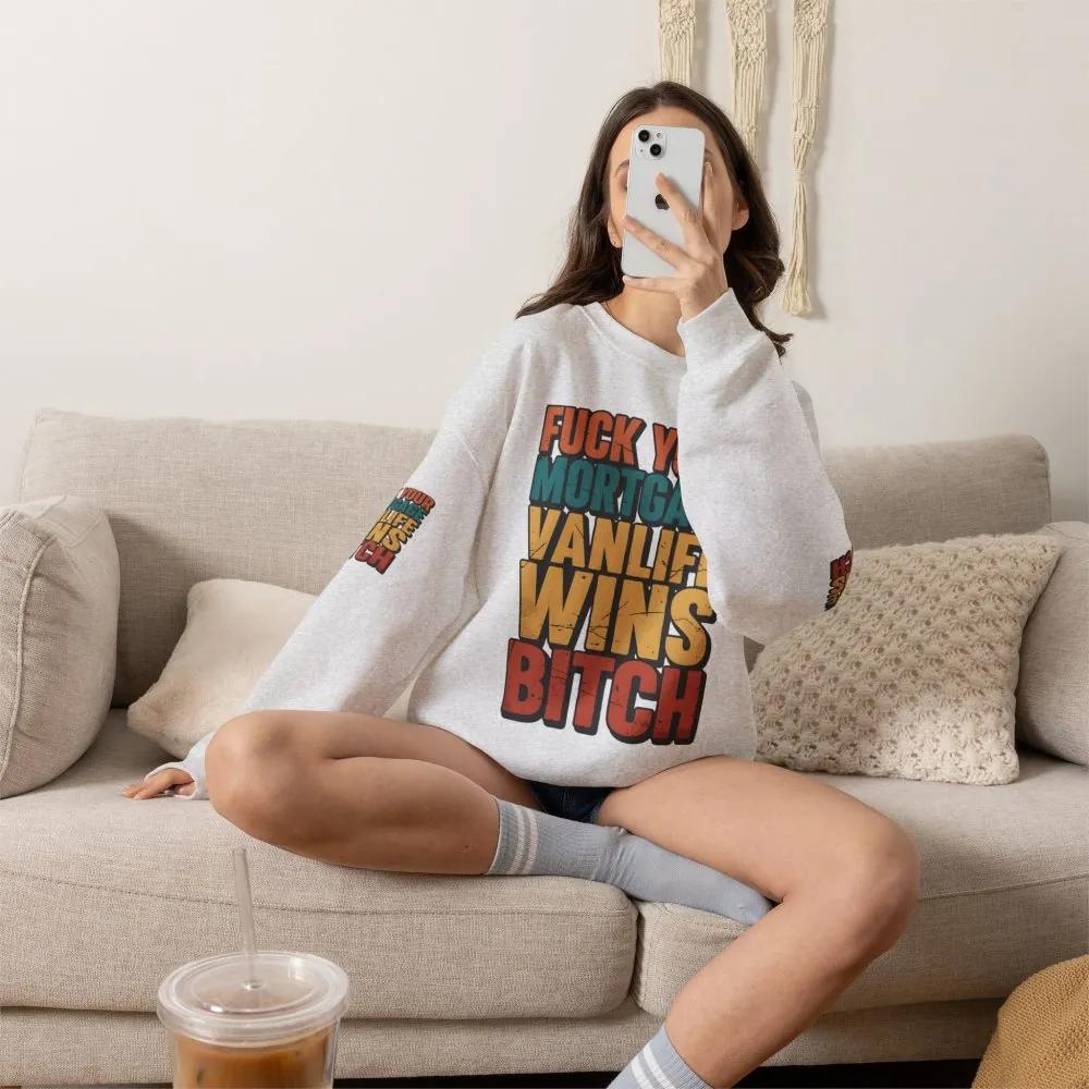 6084820562061914569_2048.jpeg Unisex Heavy Blend™ Crewneck Sweatshirt — "Fuck Your Mortgage" Design F**K-Line