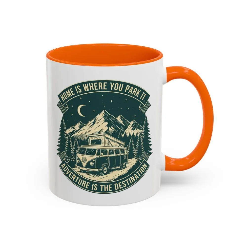 6100386489343012514_2048.jpeg Coffee Mug — "Home Is Where You Park It-Adventure is the destination" (11/15oz) (Both sides printed)