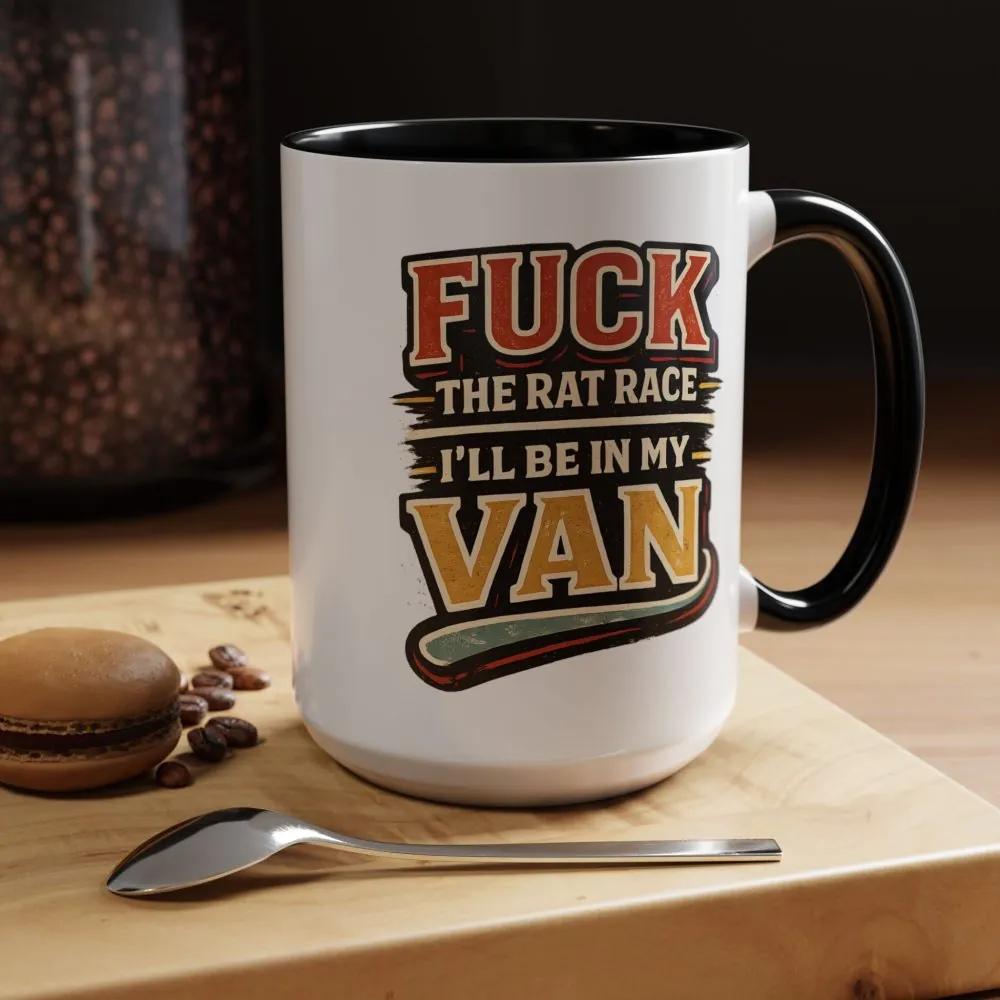 6100436782064755144_2048.jpeg Accent Coffee Mug (11, 15oz) — "Fuck The Rat Race" Design F**K-Line