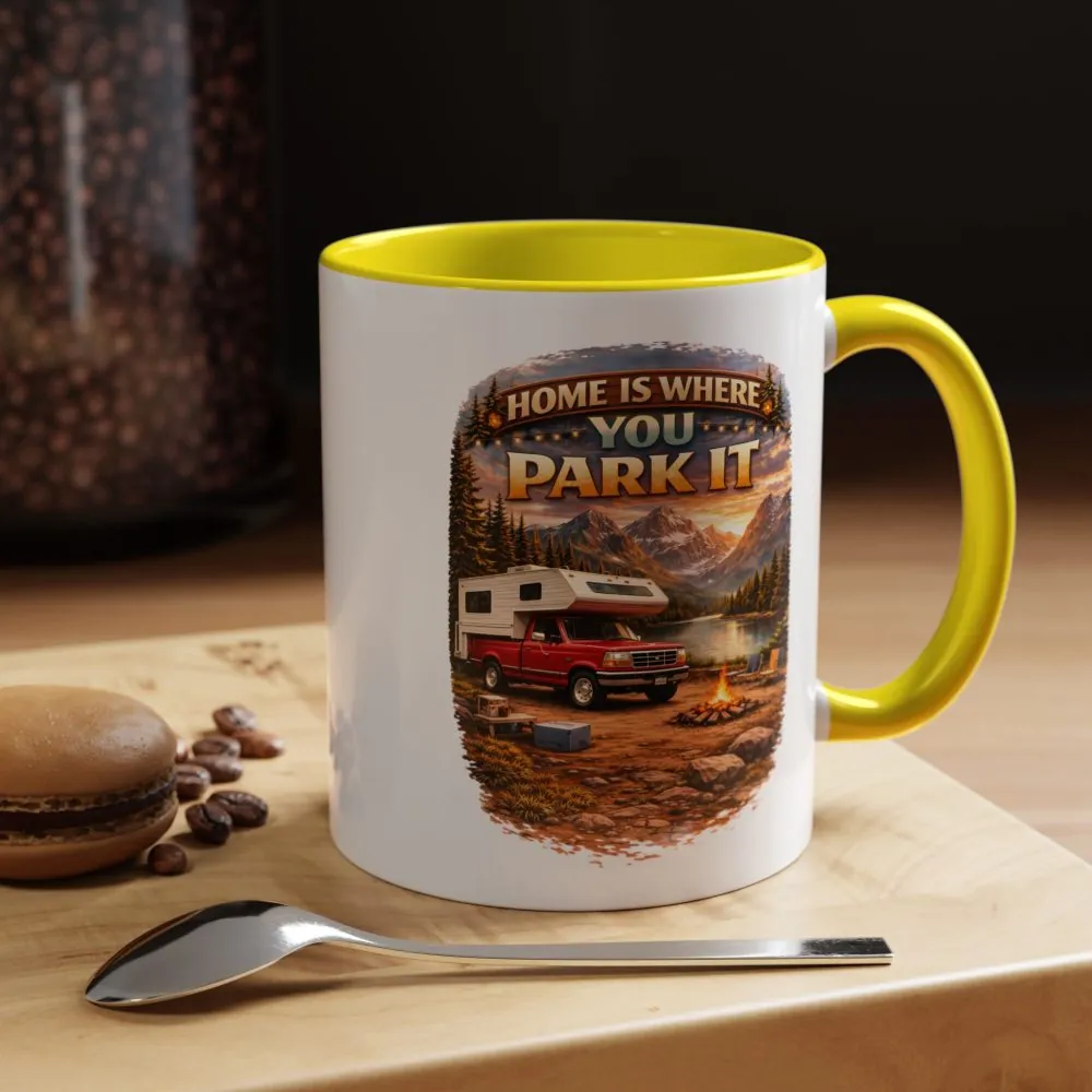 6101109976277727154_2048.jpeg Accent Coffee Mug (11, 15oz) — "Home Is Where You Park It" Design Scenic-Line
