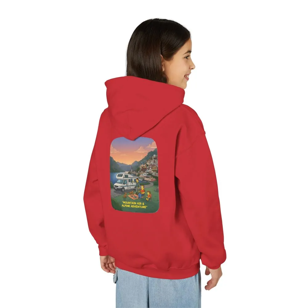 6123330183260394335_2048.jpeg Youth Hoodie(Gildan) – "Mountain Air-Alpine Adventure" (Design Sitcom-Line)