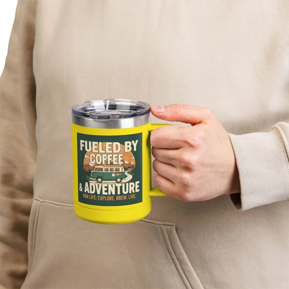 6129234878414181030_2048.jpeg Coffee Mug Tumbler, 15oz — "Fueled by Coffee & Adventure"