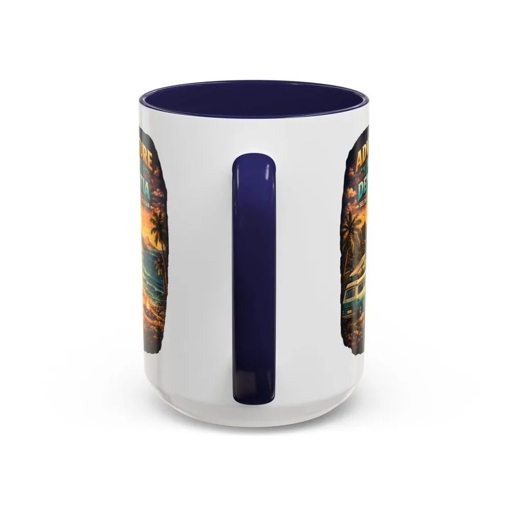 Accent Coffee Mug (11, 15oz) — "Adventure Before Dementia" Design Scenic-Line