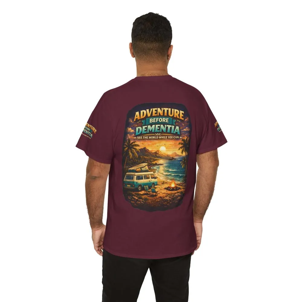 6189985397752381154_2048.jpeg Unisex Heavy Cotton Tee — "Adventure Before Dementia" Design Scenic-Line