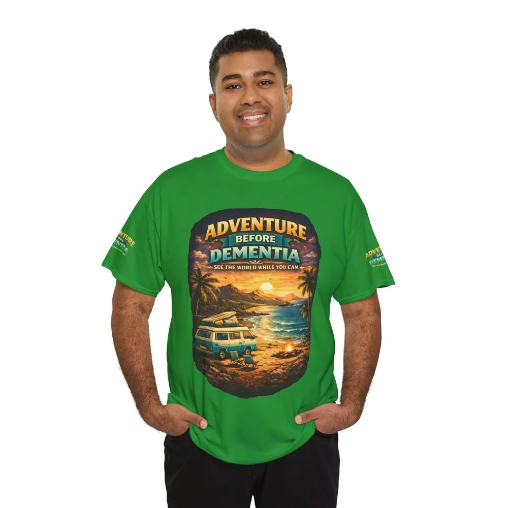 6197062266326887277_2048.jpeg Unisex Heavy Cotton Tee — "Adventure Before Dementia" Design Scenic-Line