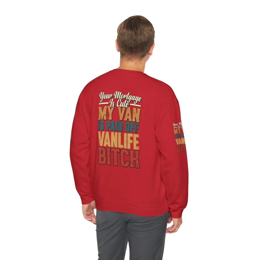 6214044546681190187_2048.jpeg Unisex Heavy Blend™ Crewneck Sweatshirt — "Your Mortgage Is Cute" Design F**K-Line