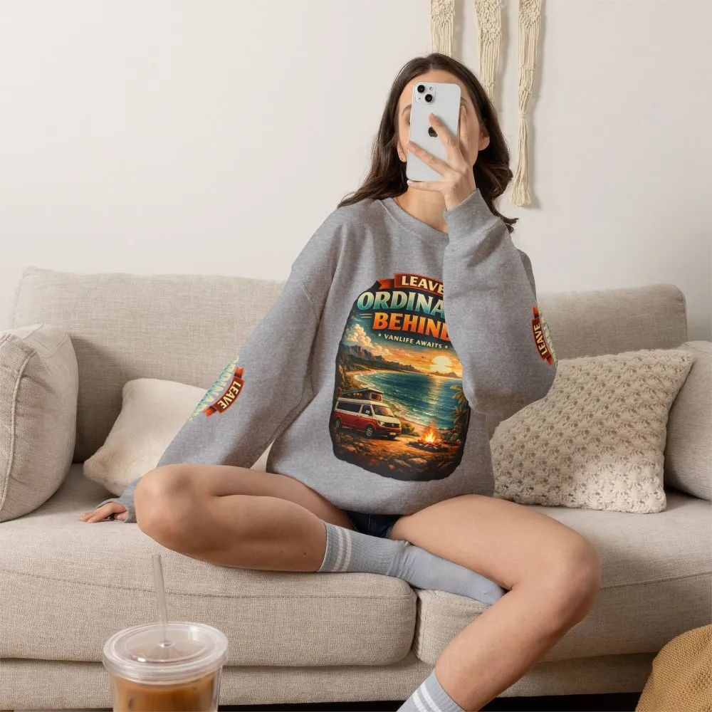 6226821068751434369_2048.jpeg Unisex Heavy Blend™ Crewneck Sweatshirt — "Leave Ordinary Behind" Design Scenic-Line