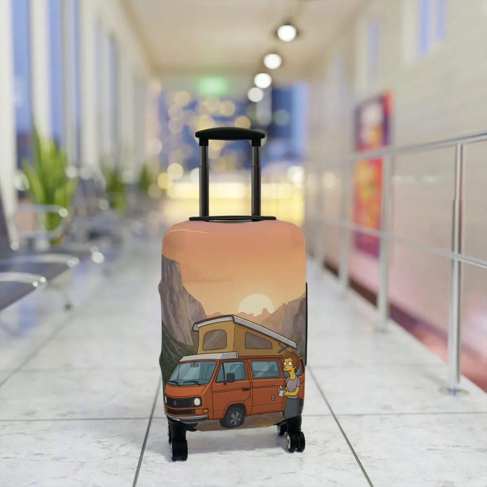 6249950871996734196_2048.jpeg Luggage Cover — Adventure Camper Sketch Travel Suitcase(Design Sitcom-Line)