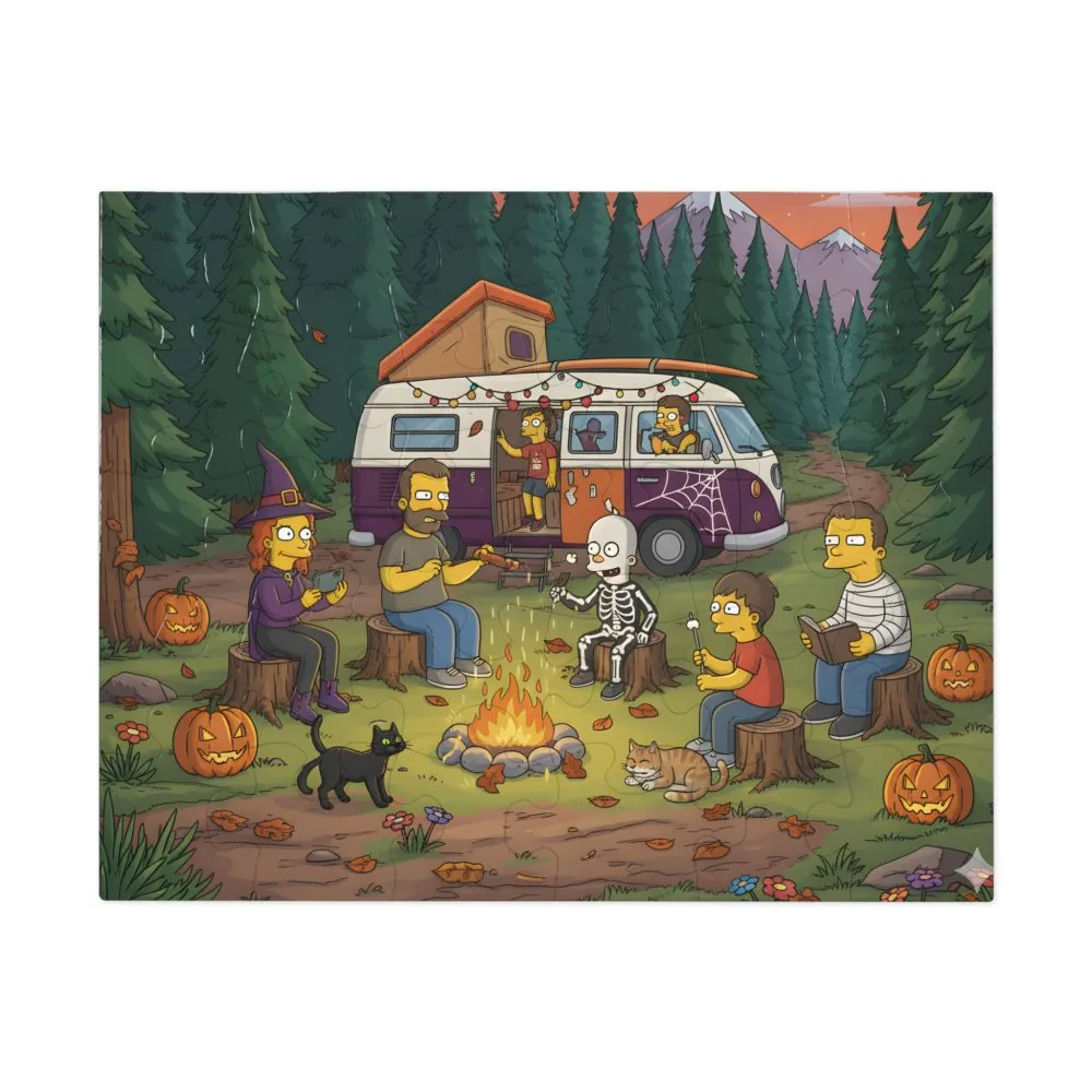 6255410363773767262_2048.jpeg Jigsaw Puzzle with Tin — Autumn Camping Jigsaw Halloween