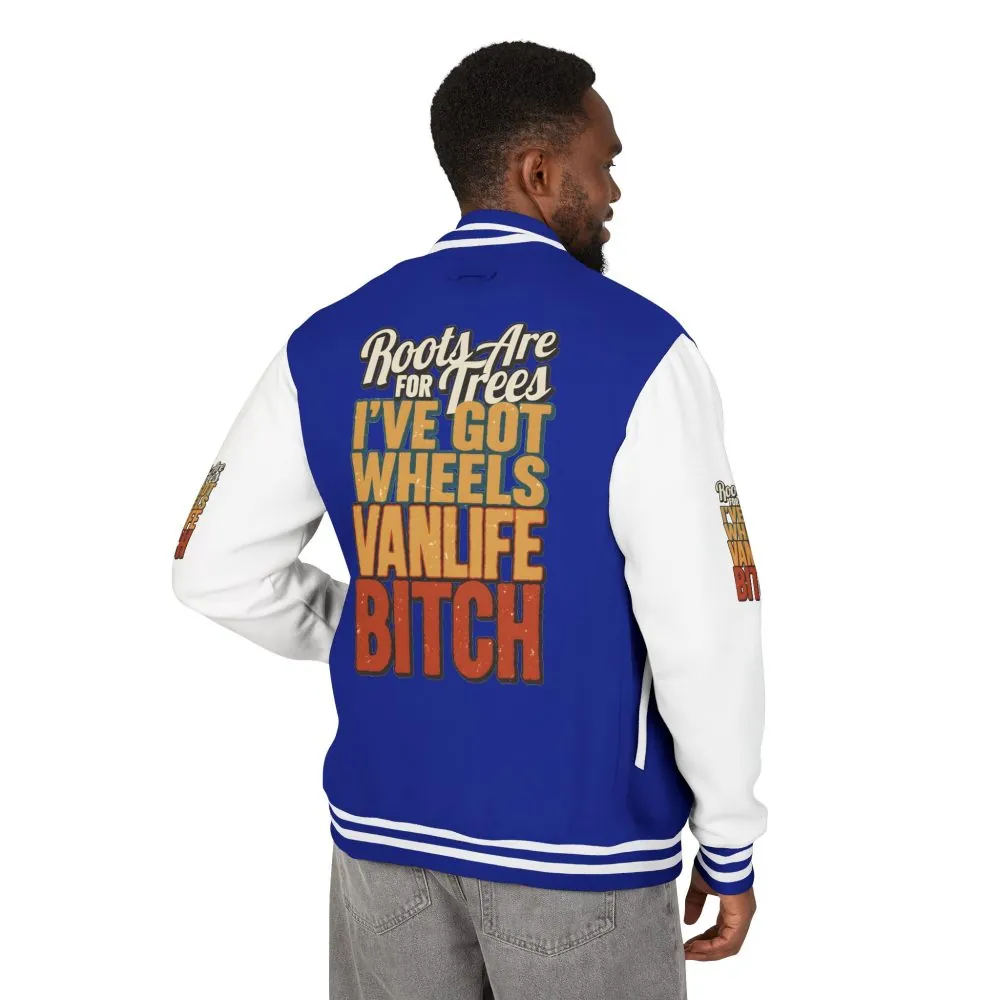 6258171649912996292_2048.jpeg Unisex Heavyweight Letterman Jacket — "Roots Are For Trees" Design F**K-Line