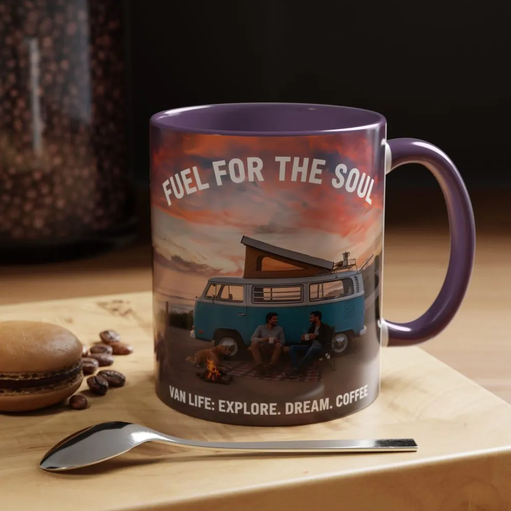Accent Coffee Mug (11, 15oz) — "Fuel for the Soul"