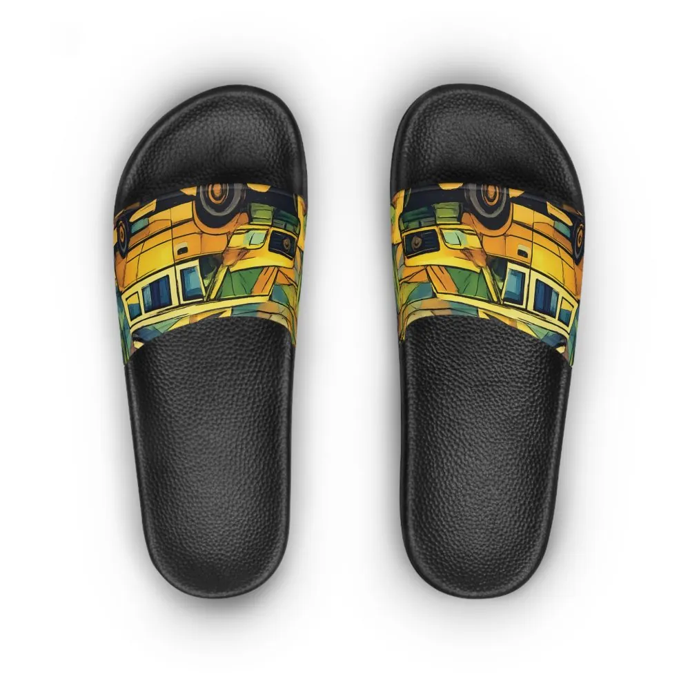 Women's Slide Sandals - Camper Slides (Cubic-Line)