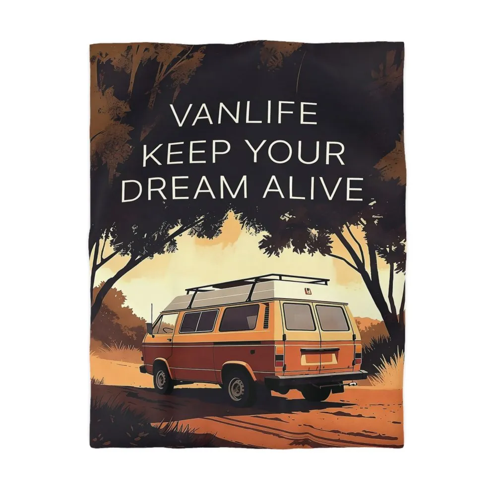 6315848006037149511_2048.jpeg Duvet Cover – "Vanlife Keep Your Dream Alive" Retro Camper Bedding