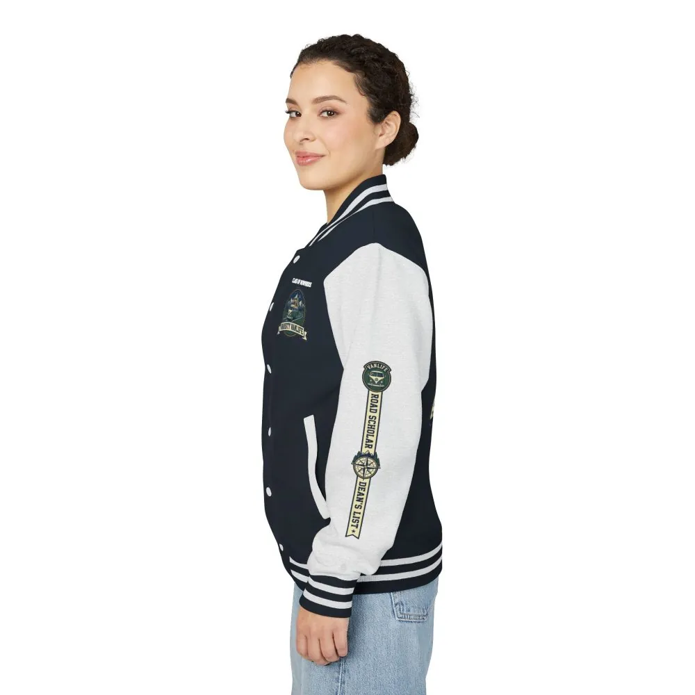 6344730480016969859_2048.jpeg Unisex Heavyweight Letterman Jacket (Awdis) —"Adventure Academy" Road Trip Team Varsity Jacket