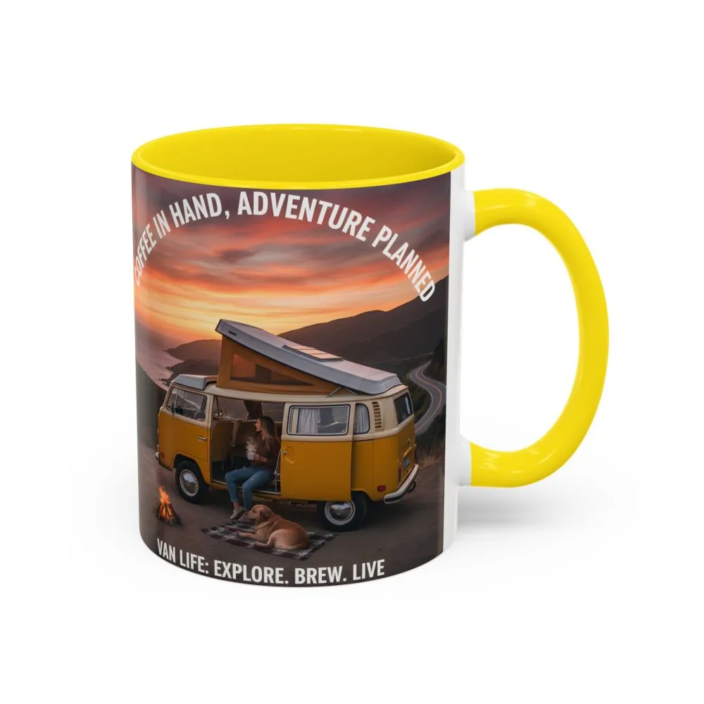 6363797936775982818_2048.jpeg Accent Coffee Mug (11, 15oz) - "Coffee in Hand, Adventure Planned"