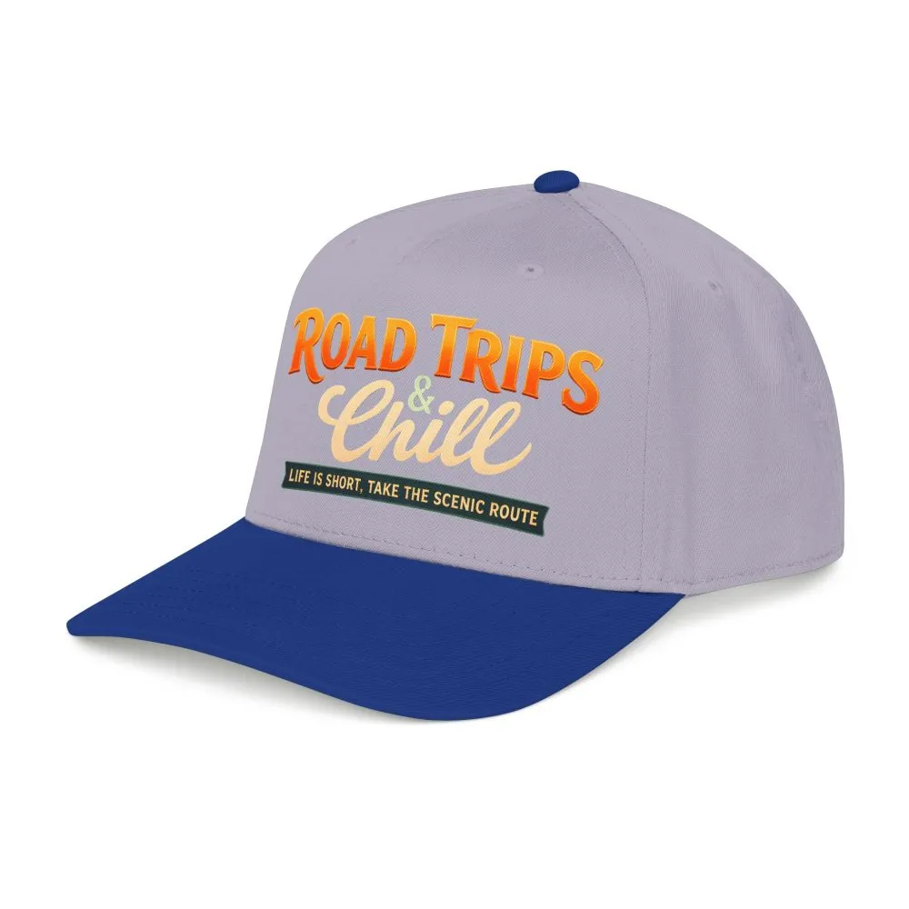 6371230868911008064_2048.jpeg Baseball Cap - "Road Trips And Chill" Design Scenic-Line