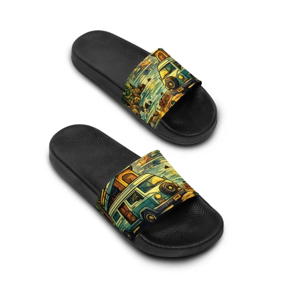 6377050328679867434_2048.jpeg Women's Slide Sandals - Retro VW Camper Slides (Cubic-Line)
