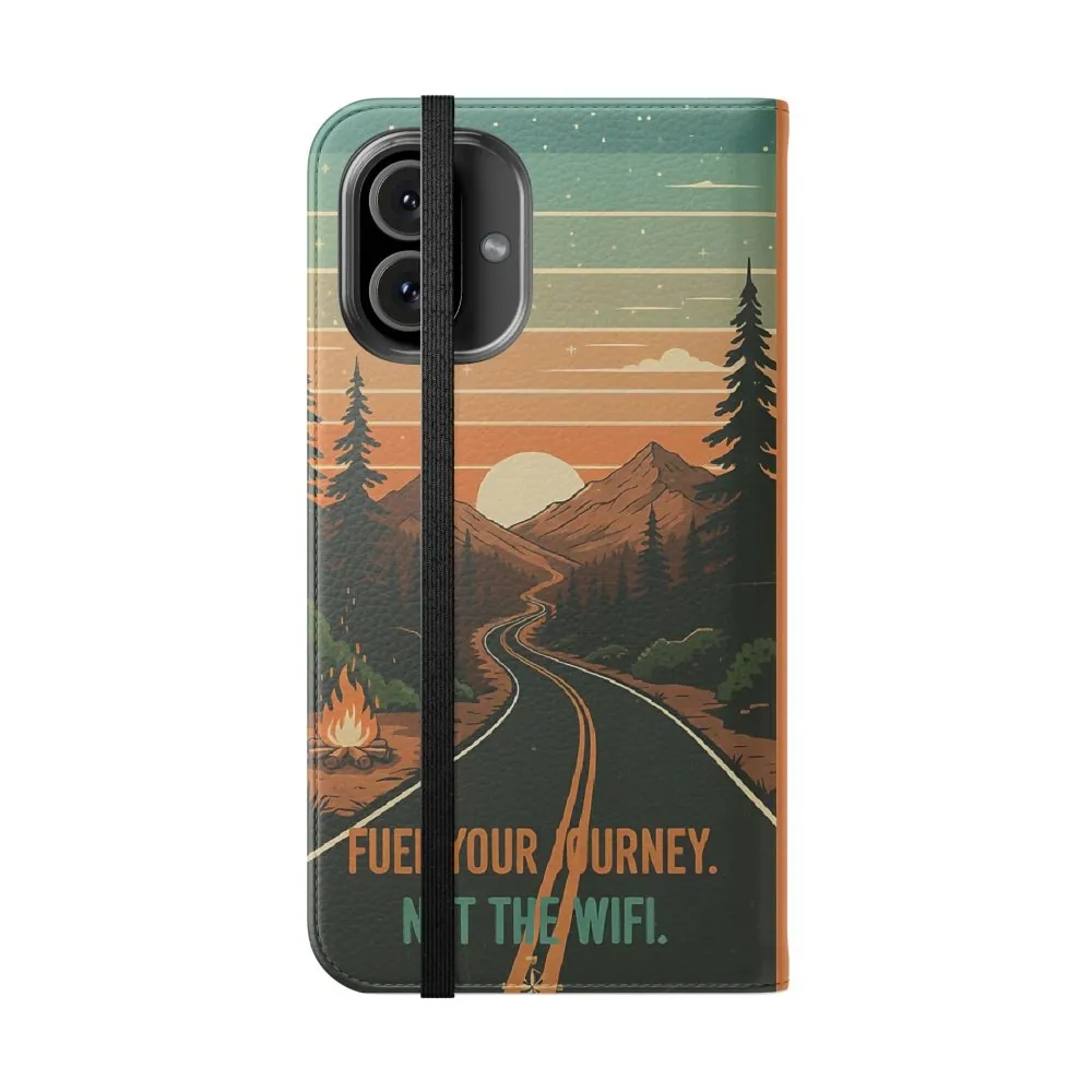 6422236323732102948_2048.jpeg Flip Phone Case — "Adventure Awaits Unplug & Drive" Wallet Case