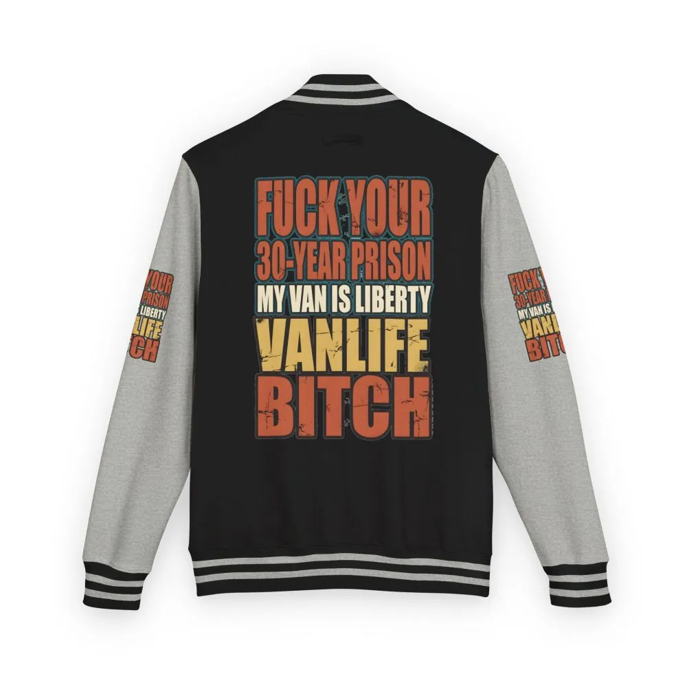 6444467075884327156_2048.jpeg Unisex Heavyweight Letterman Jacket — "Fuck Your 30 Year" Design F**K-Line