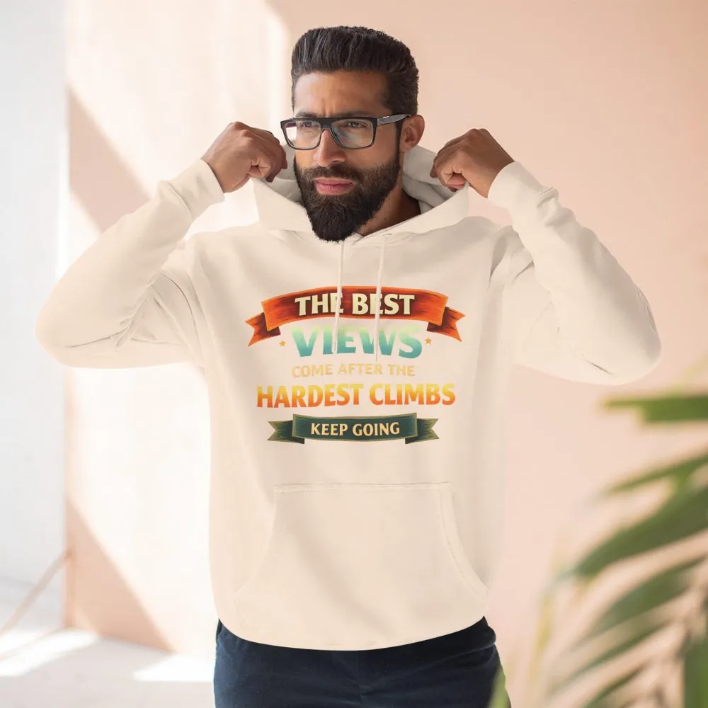 6446608293709296858_2048.jpeg Three-Panel Fleece Hoodie - "The Best Views" Design Scenic-Line