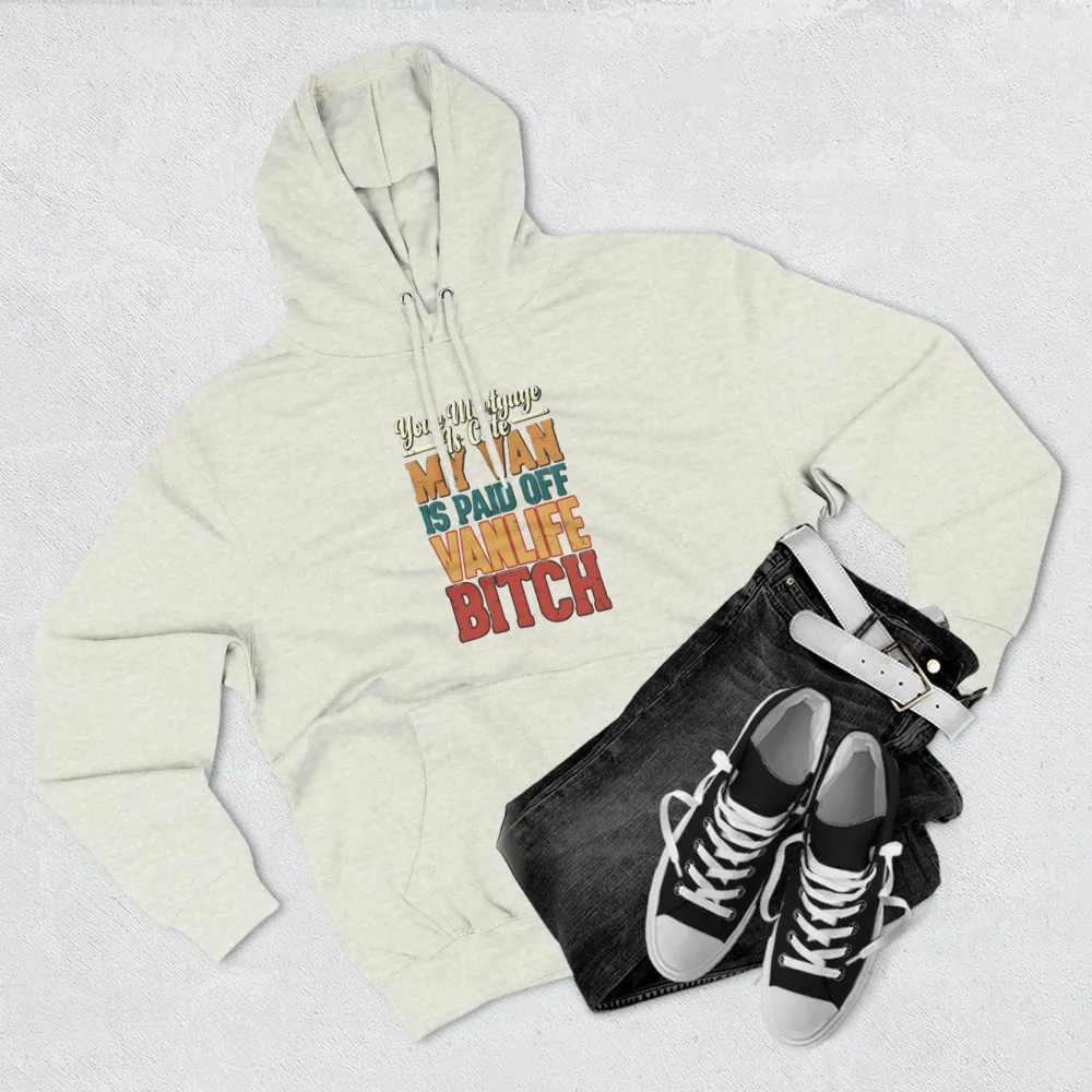 6465079851165707702_2048.jpeg Three-Panel Fleece Hoodie - "Your Mortgage Is Cute" Design F**K-Line