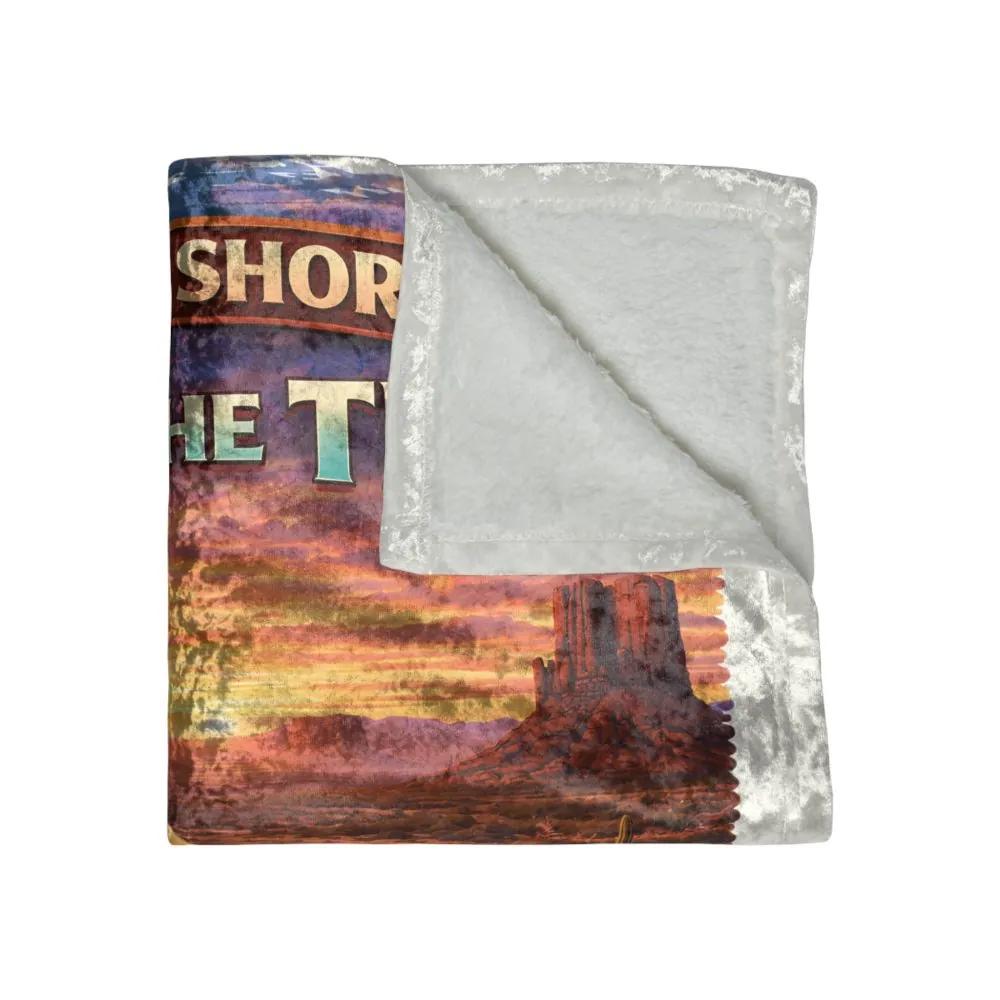 6466477093778297148_2048.jpeg Crushed Velvet Blanket —"Life Is To Short-Take The Trip" Design Scenic-Line (Campervan)