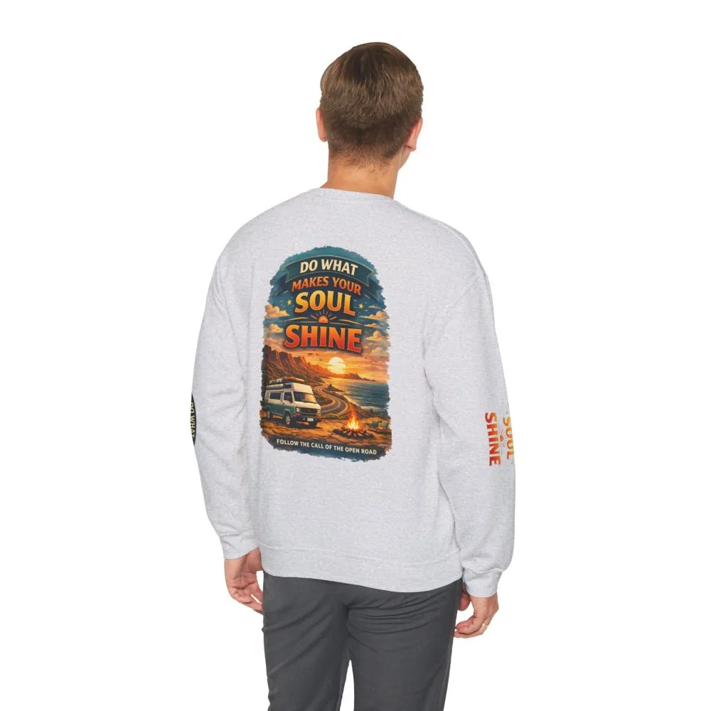 6488895361066460063_2048.jpeg Unisex Heavy Blend™ Crewneck Sweatshirt — "Do What Makes Your Soul Shine" Design Scenic-Line