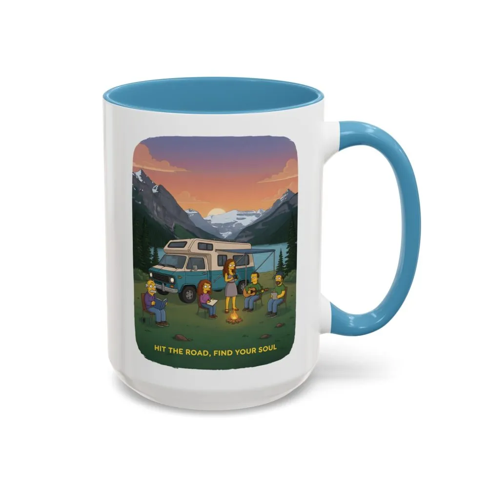 6496749101790731750_2048.jpeg Accent Coffee Mug (11, 15oz) — "Hit The Road-Find Your Soul" Design Sitcom-Line