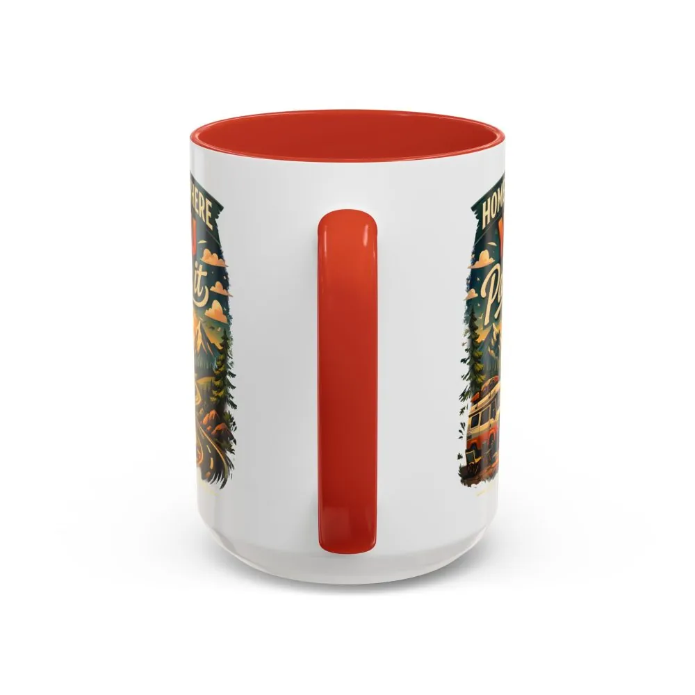 649740833419107278_2048.jpeg Accent Coffee Mug (11, 15oz) — "Home Is Where You Park It" Design Scenic-Line