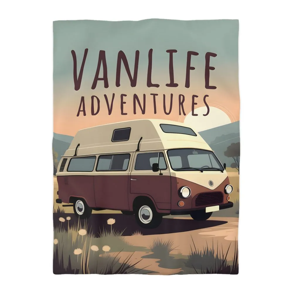 650016810177483508_2048.jpeg Duvet Cover - 'Vanlife Adventures' Retro Camper Bedding
