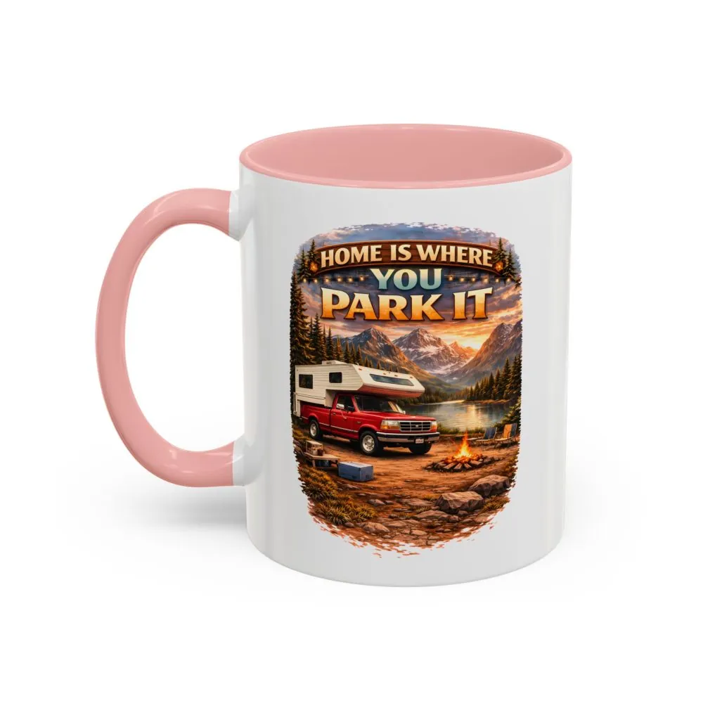 6553291024190742378_2048.jpeg Accent Coffee Mug (11, 15oz) — "Home Is Where You Park It" Design Scenic-Line