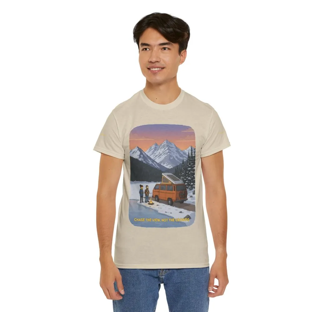 6591061094503356453_2048.jpeg Unisex Heavy Cotton Tee — "Chase The Views-Not The Crowds" Design Sitcom-Line