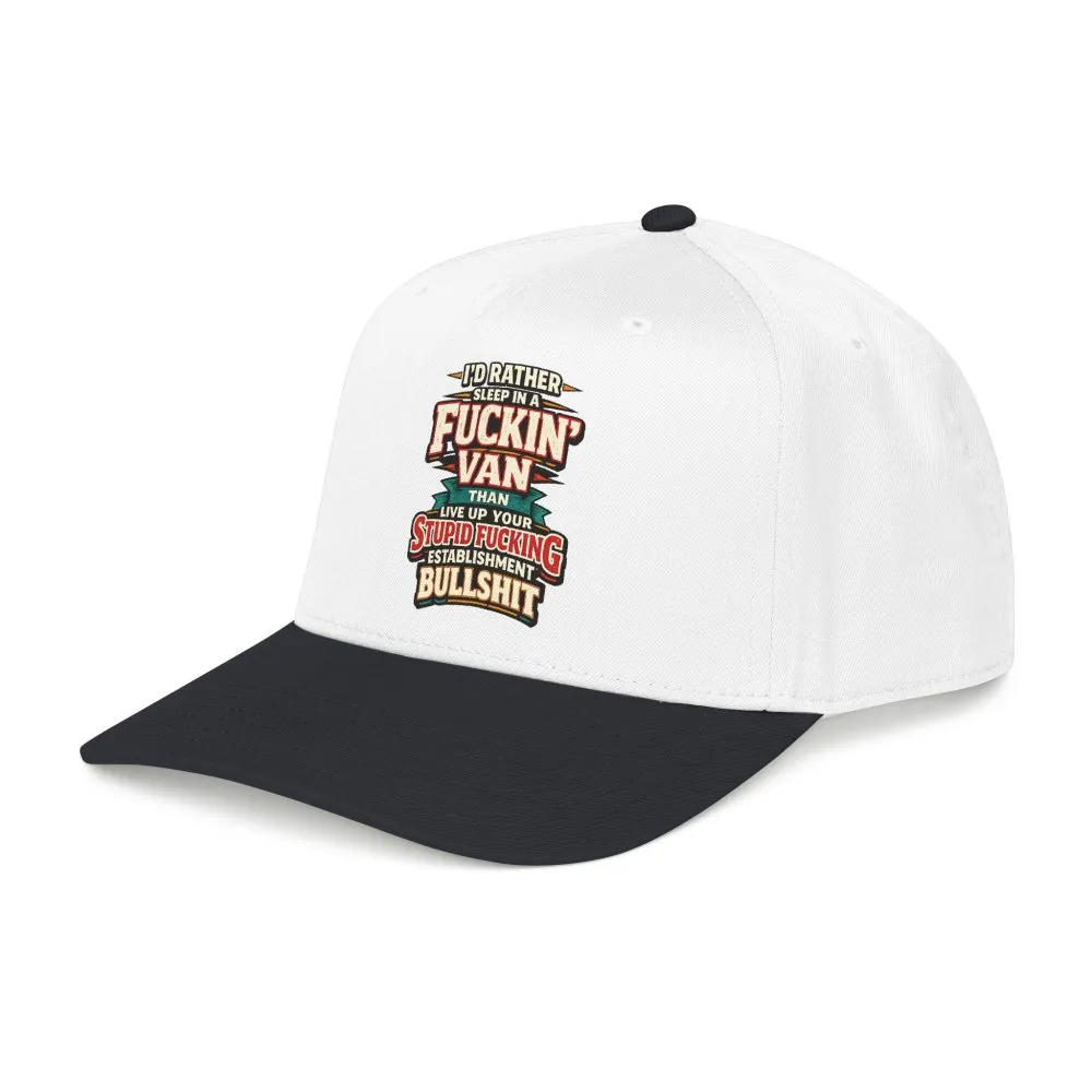 6599482873654031764_2048.jpeg Baseball Cap - "I´d Rather Sleep in A Fucking Van" Design F**K-Line