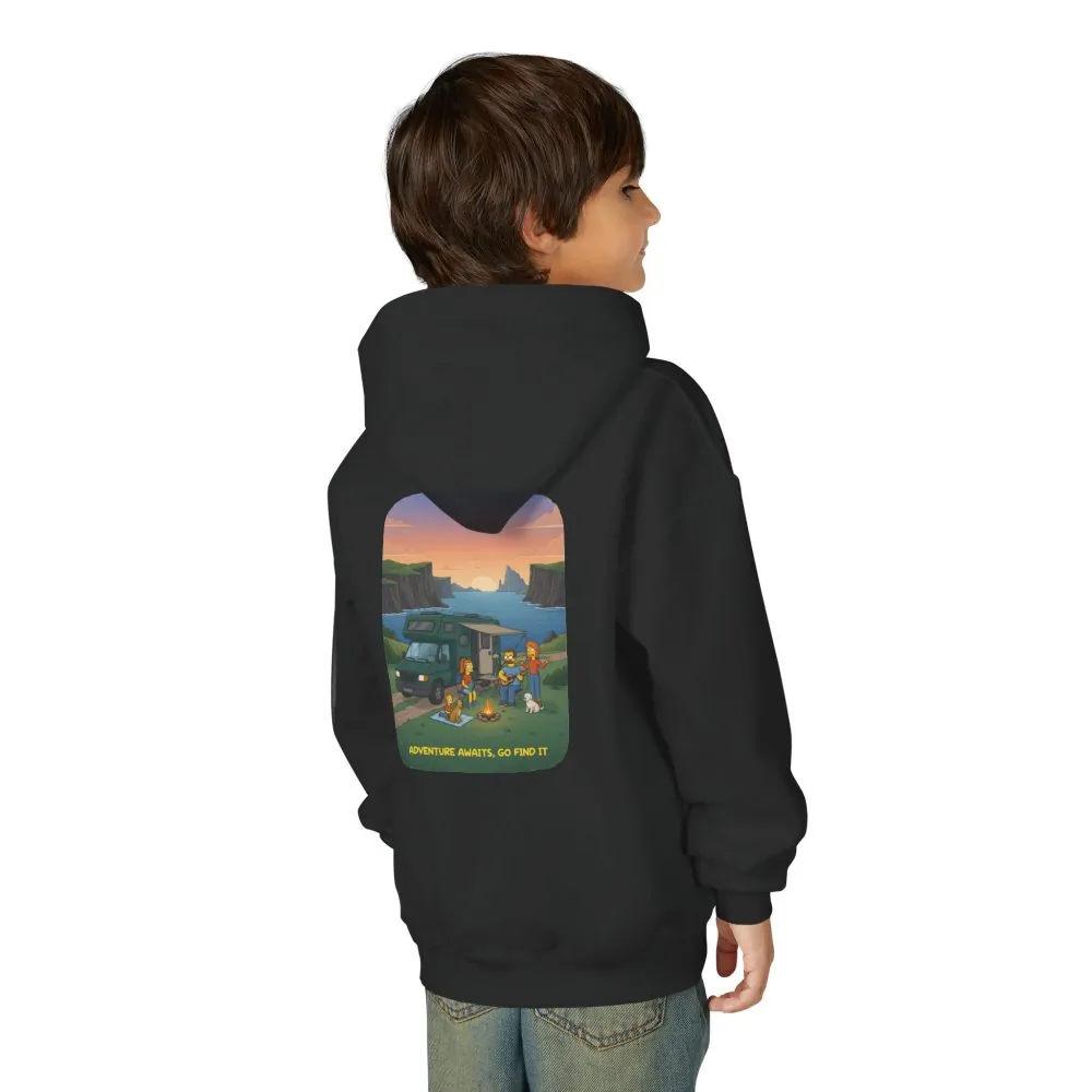 6618472082209551213_2048.jpeg Youth Hoodie(Gildan) – "Adventure Awaits-Go Find It" (Design Sitcom-Line)