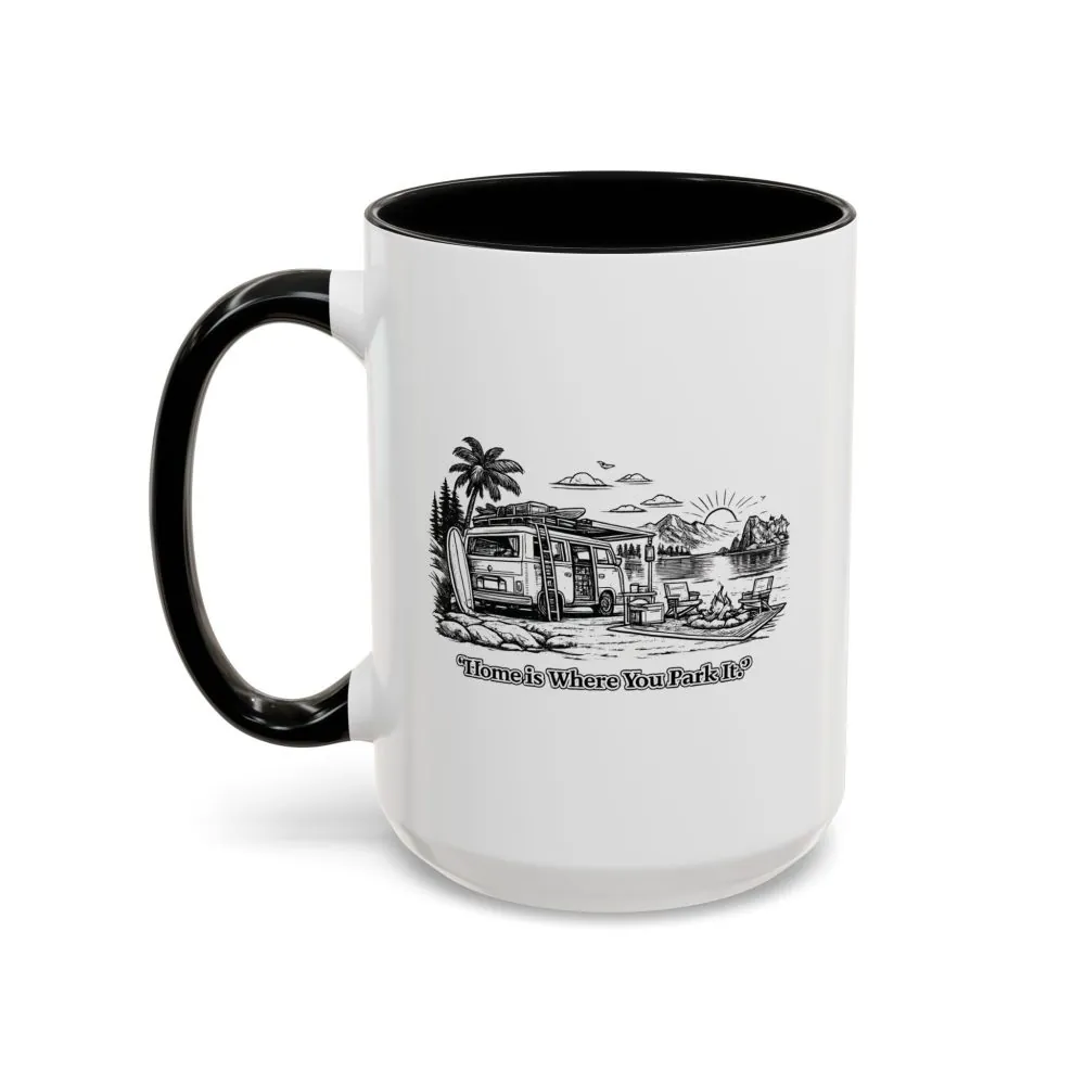 6621202651673107387_2048.jpeg Accent Coffee Mug (11, 15oz) — "Home Is Where You Park It" Design Minimal-Line
