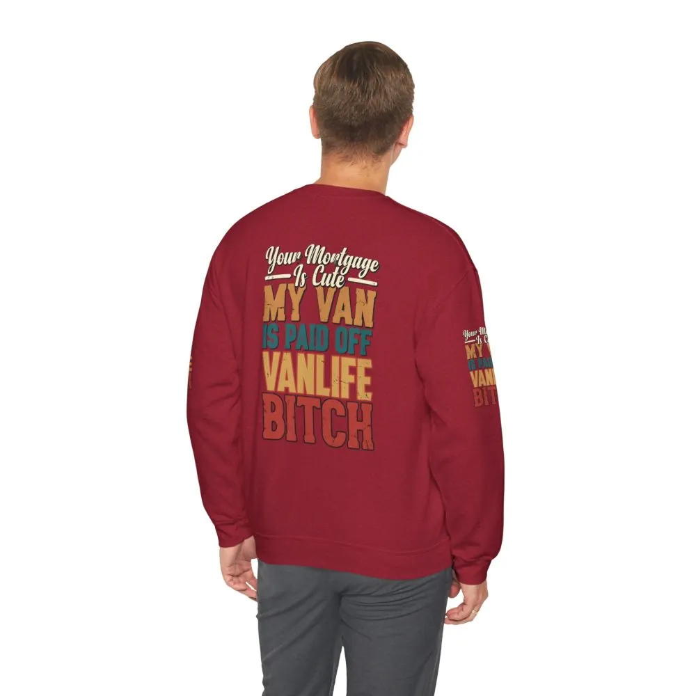 6628636912813840408_2048.jpeg Unisex Heavy Blend™ Crewneck Sweatshirt — "Your Mortgage Is Cute" Design F**K-Line
