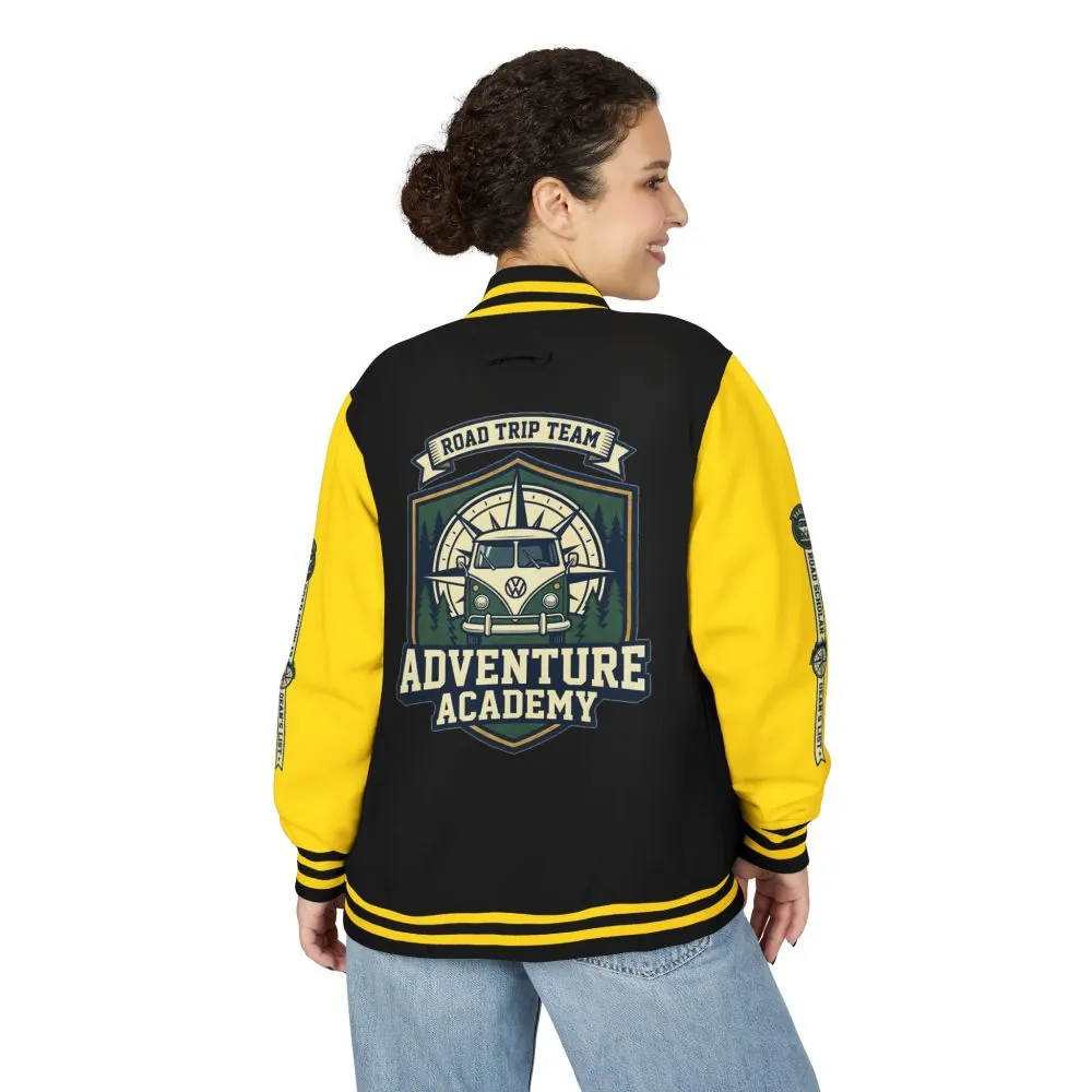 6633291968931316787_2048.jpeg Unisex Heavyweight Letterman Jacket (Awdis) —"Adventure Academy" Road Trip Team Varsity Jacket
