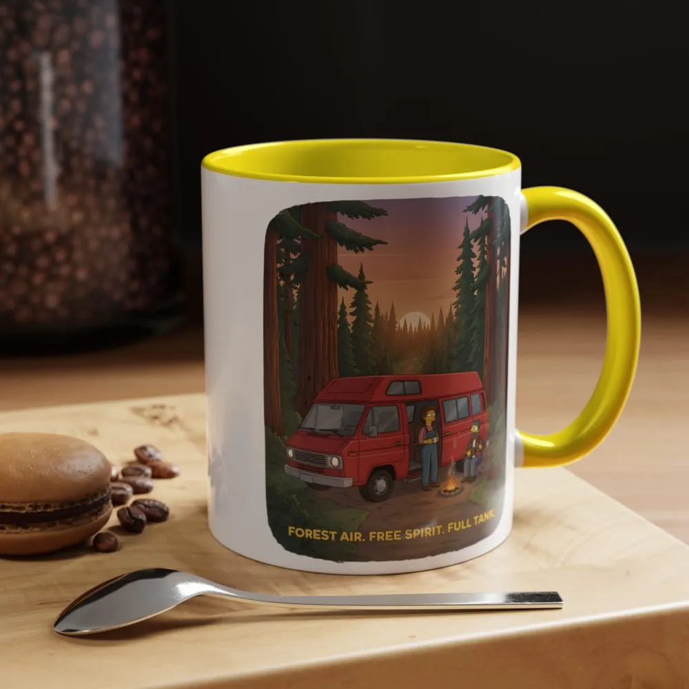 664261809251432228_2048.jpeg Accent Coffee Mug (11, 15oz) — "Forest Air Free Spirit Full Tank" Design Sitcom-Line