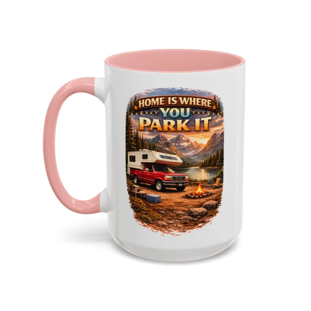 6650836823042069747_2048.jpeg Accent Coffee Mug (11, 15oz) — "Home Is Where You Park It" Design Scenic-Line